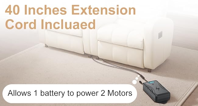 battery packs for reclining furniture