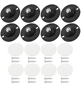 PATIKIL 35 mm Self Adhesive Paste Caster Wheels for Appliance, 8 Set Mini Swivel Wheels with Stai...