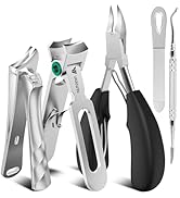 VANWIN Toenail Clippers for Seniors Thick Toenails, Large Toe Nail Clippers for Men Thick Nails w...