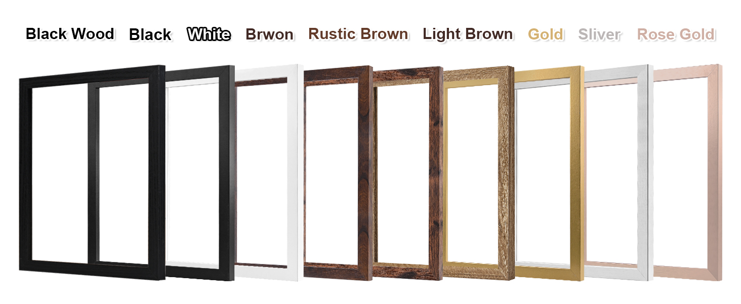 KINLINK Collage Picture Frames Photo Frames with Plexiglass for Table Top and Wall Mounting