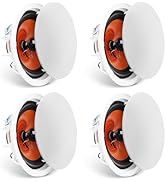 VEVOR 4 PCs 8 Inch in Ceiling Speakers, 400W Flush Mount Ceiling & in-Wall Speakers System with 8...