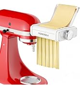 Pasta Attachment for KitchenAid Stand Mixer, 3 in 1 Pasta Maker KitchenAid Attachment with Detach...