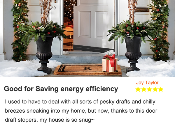 OXRQ Adjustable Door Draft Stopper for Bottom of Door for Saving energy efficiency