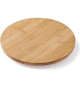 Oridom 10 Inch Bamboo Lazy Susan Organizer Turntable for Kitchen Cabinet Table Refrigerator Lazy ...