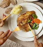 flatware set gold