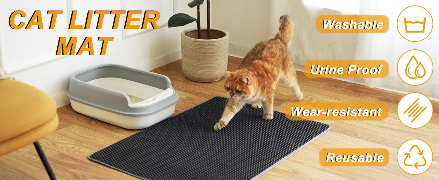 cat litter mat