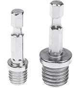 2Pcs Electric Drill Accessories Outer Hexagon Conversion Rod M10+M14 Woodworking Hex Socket Adapt...