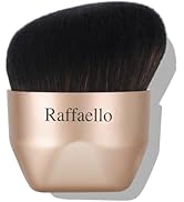 Raffaello Angled kabuki Foundation Brush: Fast, Flawless Foundation - Dense Soft Bristles for Str...