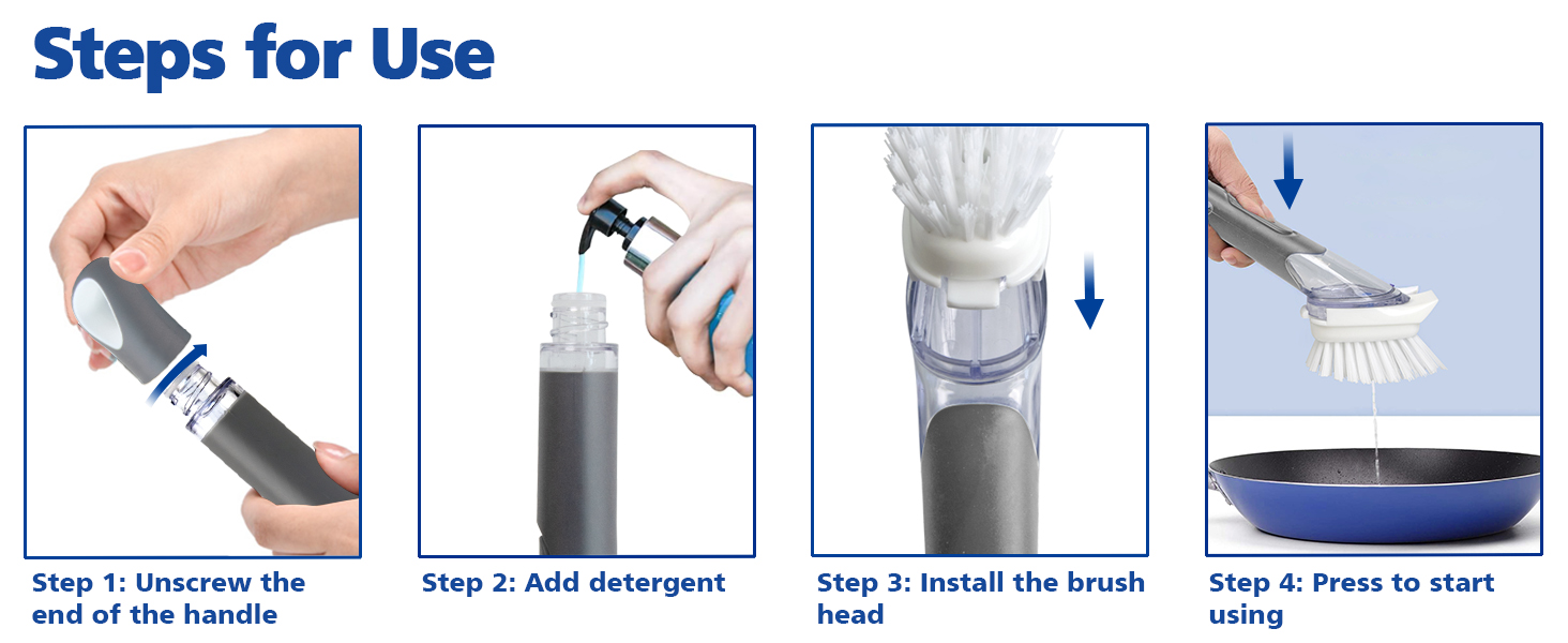 Dish Brush with Soap Dispenser