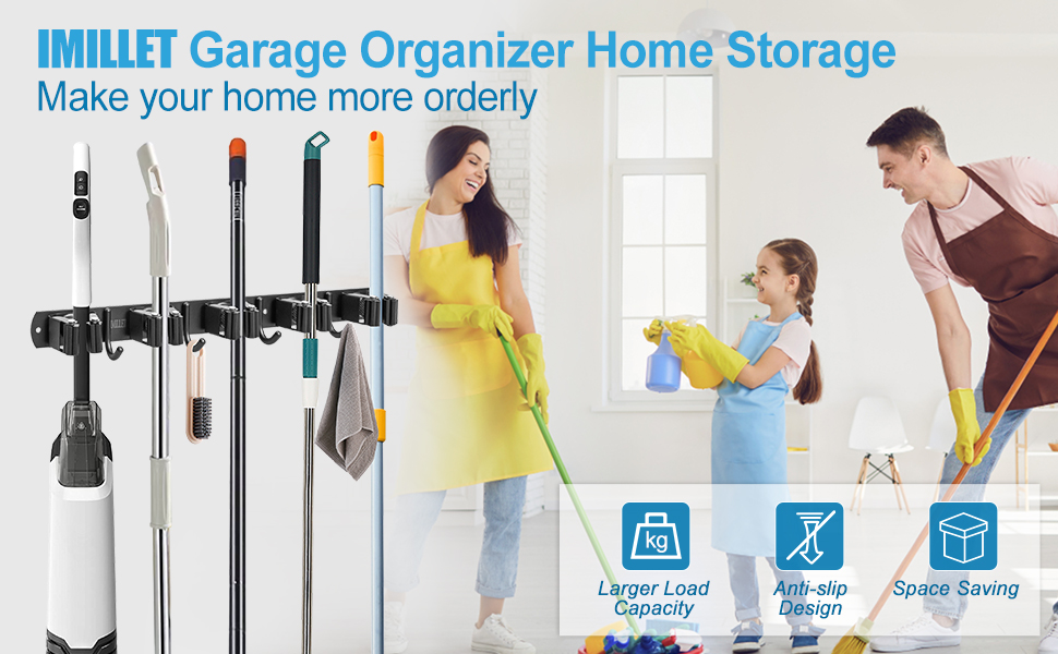 broom holder wall mount