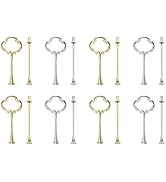 HEVSTIL 9 Set Cake Stand Hardware Kit Flower Shape 2 Tiered Tray Hardware Fittings for Cake Stand...