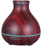 BZseed Aromatherapy Essential Oil Diffuser 550ml 12 Hours Wood Grain Aroma Diffuser with Timer Co...