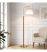 SUNMORY Wood Floor Lamp for Living Room, Mid Century Modern Standing Lamps | 3 Color Temperatures...