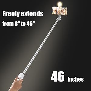 Extends from 8" to 46"