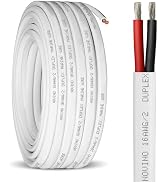 16 Gauge Marine Wire 16 AWG Duplex Marine Grade Wire,50ft Tinned Copper Boat Electrical Cable for...