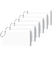 Ciphyfee Index Cards 3x5 Inch With Ring, 300 Count, Ruled White Colored Index Card, 180GSM Flash ...