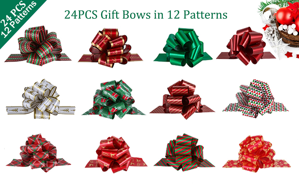 christmas presents bows
