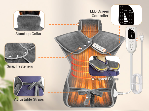 heating pad back neck shoulders