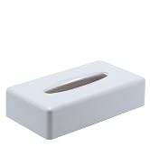 Y-in Hand Tissue Dispenser Box Cover,Rectangular White Wall Mounted Holder with Bottom, Dryer She...