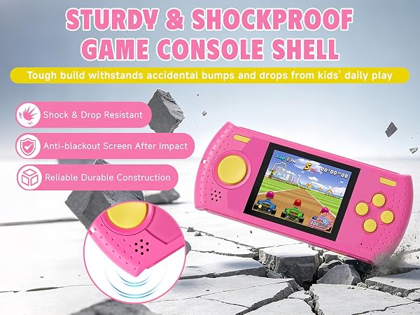 Sturdy and shock-resistant travel game