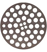 4" OD Round Oil Rubbed Bronze Shower Drain Cover- Shower Drain Screws Included, 3-?” Screw Hole S...