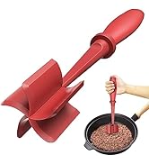 Upgrade Meat Chopper, Heat Resistant Meat Masher for Hamburger Meat, Ground Beef Smasher, Nylon H...