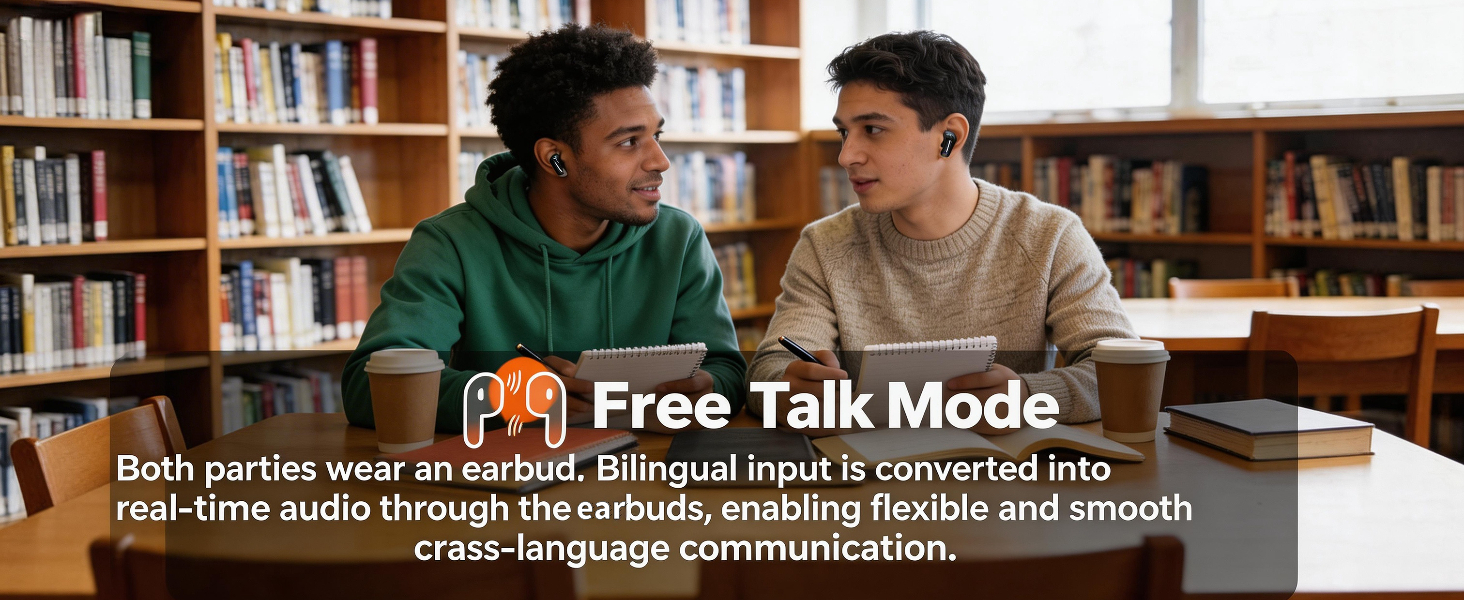 AI Translation Earbuds, Real-Time Language Translator Device Audifonos Traductores Inglés Español