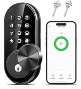 TEEHO TE341 Smart Keyless Entry Door Lock with App Control, Digital Keypad Bluetooth Electronic D...
