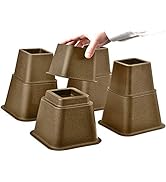 HOME IT Adjustable Bed Risers - Furniture Risers - Elevation in Heights 3, 5 or 8 Inch Heavy Duty...
