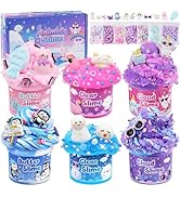 6 Pack Slimes, Slime for Kids Animal Wonderland, Butter Cloud Slime kit for Girls Ages 8-12, Toys...