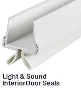 32 in. White Vinyl Rubber Slide-On Interior Under Door Seal