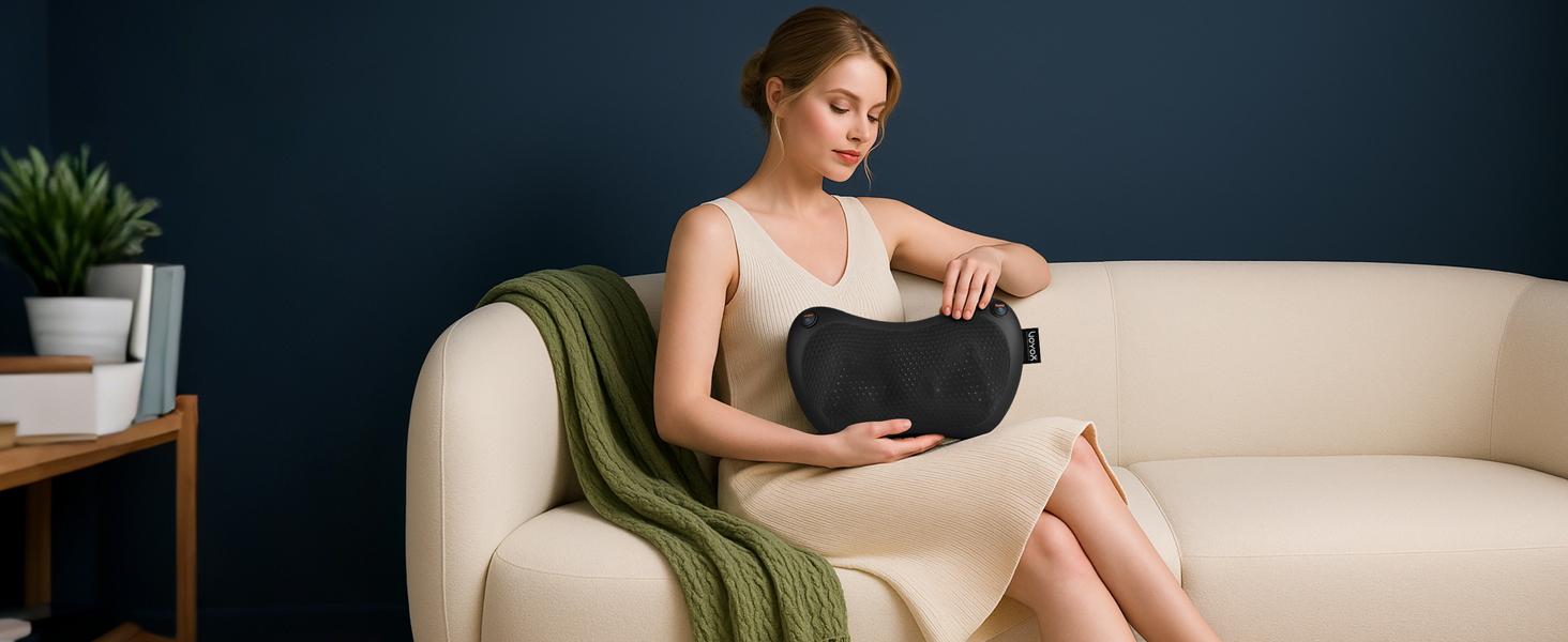 POWERFUL 3D DEEP KNEADING MASSAGE PILLOW