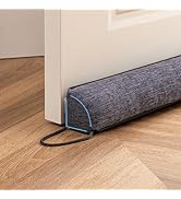Sunolga 38 Inch Heavy Duty Door Draft Stopper, Sturdy Linen Sound Proof Draft Guard for Doors and...