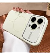 Misscase Magnetic Silicone Case for iPhone 16 Pro Max with Camera Lens Protector,Compatible with ...