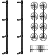 Kipika Weight Plate Storage Rack - Wall Mounted Weight Plate Holder with Durable Steel Constructi...