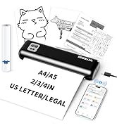 Rongta Portable Printer Wireless for Travel, Inkless Thermal Printers for 8.5