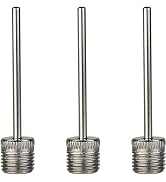 3Pcs Silver Stainless Steel Balls Pumps Inflation Needle Air Inflate Pumps Needle Basketball Foot...