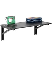 Need Wall Mounted Desk - Heavy Duty Folding Work Table Length 36" Width 20"/Small Space Hanging D...