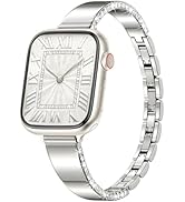 VISOOM Designer Bracelet Compatible with Apple Watch 42/41/40/38mm Bands Women-Metal/Dressy/Thin/...