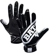 Battle Sports Double Threat Wide Receiver Football Gloves - Adult and Youth Football Gloves - Ult...