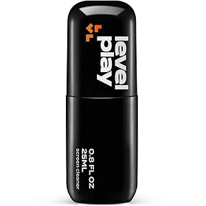 Black USB flash drive with 'level play' branding. Cylindrical shape with rounded ends. Capacity: 28ML oz, likely referring to storage size.