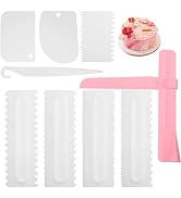 Cake Scraper Set of 9 Packs, Cake Scraper Smoother Set, Adjustable Icing Scraper Polisher Tool, C...