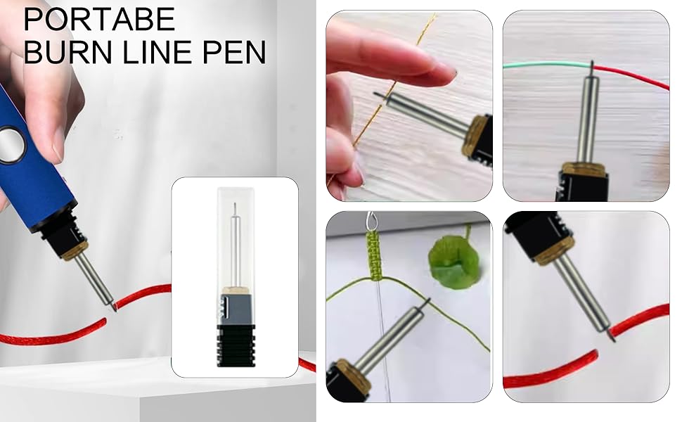 Wlizyzfhy Rechargeable Thread Burner kit Digital Thread Zapper Tool Burning Pen