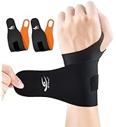 HiRui Ultra-Thin Elastic Wrist Brace Wrist Wraps, Compression Wrist Straps Wrist Support for Carp...