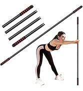 Yoga Stick Sturdy Steel, 5 Ft Adjustable Stretching Stick for Mobility, Flexibility and Balance, ...