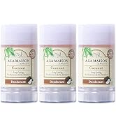 A La Maison Coconut Aluminum Free Deodorant for Women and Men - Natural Deodorant (3 Stick Bulk P...