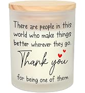 OASSIE Galentines Thank You Gifts for Women - Vanilla Lavender Candle 10 Oz - Inspirational Birth...