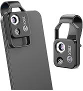 APEXEL 200X Phone Microscope Lens, Nano Zoom for iPhone & Android | Built-in LED light & CPL Filt...