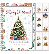 Hologram Christmas Gift Card Book for Her, Holiday gift card holder book, Christmas Gift Book wit...