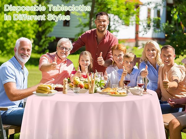 Plastic Table Cloths for Parties Disposable